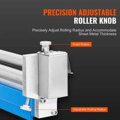 VEVOR Slip Roll Machine, 12.6 Inches Forming Width In 20 Gauge Capacity, Sheet Metal Slip Roller Rolling Bending Machine, Blue 4 VEVOR Slip Roll Machine, 12.6 Inches Forming Width In 20 Gauge Capacity, Sheet Metal Slip Roller Rolling Bending Machine, Blue - Image 4