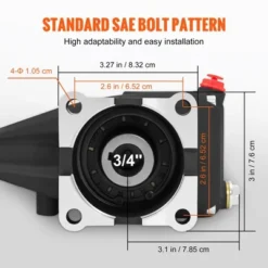 VEVOR Pressure Washer Pump, 3/4" Shaft Horizontal Triplex Plunger, 3700 PSI, 2.5 GPM, Replacement Power Washer Pumps Kit, Parts Washer Pump, Black -Vevor GUEST cbcc569d 4bae 4493 a42a 7a64d46468f6