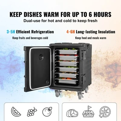 VEVOR Insulated Food Pan Carrier, 95 Qt Hot Box For Catering, Food Box Carrier With Buckle, Front Loading Food Warmer With Handles 2 VEVOR Insulated Food Pan Carrier, 95 Qt Hot Box For Catering, Food Box Carrier With Buckle, Front Loading Food Warmer With Handles - Image 2