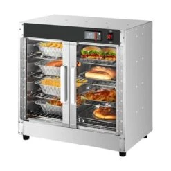 VEVOR Hot Box Food Warmer, 4-Tier Concession Warmer With Water Tray, 4 Pans, Glass Double-door And Adjustable Shelves -Vevor GUEST ce661524 2942 42be 8724 5d330a29d7c1