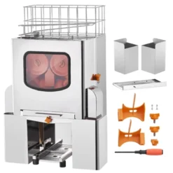 VEVOR Commercial Orange Juicer Machine, 120W Automatic Juice Extractor, Stainless Steel Orange Squeezer 20 Oranges/Minute, With Pull-Out Filter Box -Vevor GUEST cecf0969 2161 4529 9898 432703aa297d