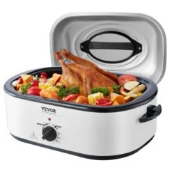 VEVOR Electric Roaster Oven, 22 QT Turkey Roaster Oven With Self-Basting Lid, 1450W Roaster Oven With Defrost & Warm Function, Adjustable Temp 15 VEVOR Electric Roaster Oven, 22 QT Turkey Roaster Oven With Self-Basting Lid, 1450W Roaster Oven With Defrost & Warm Function, Adjustable Temp -Vevor GUEST cf20722a 7452 40e4 91d0 fa0415882e02