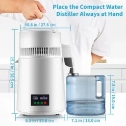 VEVOR 1.1Gal Water Distiller, 0.3Gal/H, 750W Distilled Water Maker Machine 0-99H Timing Set Temp Display, 304 Stainless Steel Countertop Distiller 14 VEVOR 1.1Gal Water Distiller, 0.3Gal/H, 750W Distilled Water Maker Machine 0-99H Timing Set Temp Display, 304 Stainless Steel Countertop Distiller -Vevor GUEST cf5ab04b e68e 4a48 8e46 74c3ade9fd37