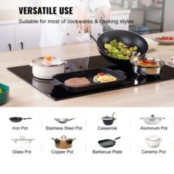VEVOR Built In Electric Stove Top, 30.3 X 20.5 Inch 4 Burners, 240V Glass Radiant Cooktop With Sensor Touch Control, Timer & Child Lock Included -Vevor GUEST cf8fc185 9362 465f 8811 b1ff699b735a 1