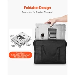 VEVOR Foldable Camping Oven, Stainless Steel Portable Camping Stove, With 3 Tier Grill, Handle And Thermometer, Use With Wood Burning Fire, Silver 12 VEVOR Foldable Camping Oven, Stainless Steel Portable Camping Stove, With 3 Tier Grill, Handle And Thermometer, Use With Wood Burning Fire, Silver -Vevor GUEST cfd3ae74 b4e8 4d5b a519 8decfcc2360c