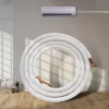 VEVOR 16FT Mini Split Line Set, 1/4" & 1/2" O.D Copper Pipes Tubing And Triple-Layer Insulation,for Air Conditioning Or Heating Pump Equipment,White