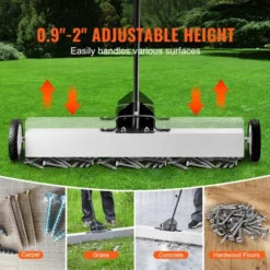 VEVOR 36-Inch Magnetic Sweeper With Wheels,55 Lbs Capacity, With Telescoping Magnetic Pickup Tool, Adjustable Handle, Magnetic Pickup Sweeper, White -Vevor GUEST d06abd2a 70ea 4b0c a540 890d6abe0da5