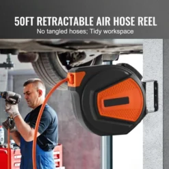 VEVOR Retractable Air Hose Reel, 3/8 IN X 50 FT Hybrid Air Hose Max 300PSI 9 VEVOR Retractable Air Hose Reel, 3/8 IN X 50 FT Hybrid Air Hose Max 300PSI -Vevor GUEST d109786c 4cb4 4b0d a3e2 27bfa5111f01