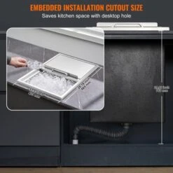VEVOR Drop In Ice Chest, 27"L X 18"W X 21"H Stainless Steel Ice Cooler, Commercial Ice Bin With Sliding Cover, 40.9 Qt Outdoor Kitchen Ice Bar -Vevor GUEST d14238ef ebfb 45eb ae98 944805756e20