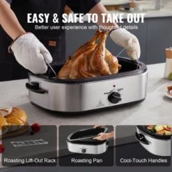 VEVOR Electric Roaster Oven, 18 QT Turkey Roaster Oven With Self-Basting Lid, 1450W Roaster Oven With Defrost & Warm Function -Vevor GUEST d1c7f689 5088 41b3 95e0 e7d0042cab56
