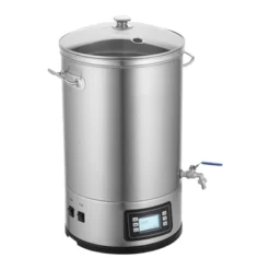 VEVOR Electric Brewing System, 8 GALLON Brewing Stock Pot, 304 Stainless Steel Brewing Supplies With Panel, Includes Glass Lid, Handle, Silver -Vevor GUEST d1cb5a3f fbd4 4251 ad6f 53dcc35a4ac2