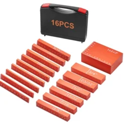 VEVOR Setup Blocks Woodworking Tools, 16-Piece, Precision Height Gauge Block Set, With Clearly Laser Engraved Size Markings And Storage Case, Orange -Vevor GUEST d2110672 c407 4bda 869e 08a3bfc5aa0a