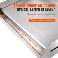 VEVOR Stove Top Griddle, 23.5"x16" Pre-Seasoned Stainless Steel Griddle, Rectangular Double Burner Griddle Pan, Non-Stick Family Pan Cookware 12 VEVOR Stove Top Griddle, 23.5"x16" Pre-Seasoned Stainless Steel Griddle, Rectangular Double Burner Griddle Pan, Non-Stick Family Pan Cookware -Vevor GUEST d31d7bb8 c1c5 4683 8ded 17ac8ffd80c1