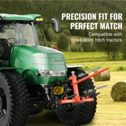 VEVOR 49" Hay Spear, Bale Spears 1600lbs Loading Capacity, Three-Point Hitch Tractor Attachment With 2pcs 17.5" Stabilizer Spears, Red -Vevor GUEST d3651473 971a 4766 968e adcb20d00a4b