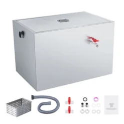 VEVOR Commercial Grease Trap, 40 LBS Grease Interceptor, Side Inlet Interceptor, Stainless Steel Grease Trap, 10 GPM Waste Water Oil-water Separator -Vevor GUEST d3f98973 ca62 4459 ada4 bf636c1c231d