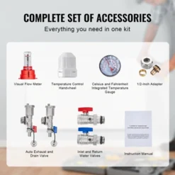 VEVOR 3-Branch Radiant Heat Manifold, 1/2" PEX Tubing Manifold, Stainless Steel PEX Manifold For Hydronic Radiant Floor Heating, Silver -Vevor GUEST d4435a3e be35 4e00 b977 e72c7010a0e9