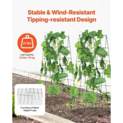 VEVOR Cucumber Trellis For Climbing Plants, 39" X 32" Foldable Cucumber Trellis Set With Twist Ties, Metal Garden Trellis For Raised Bed 10 VEVOR Cucumber Trellis For Climbing Plants, 39" X 32" Foldable Cucumber Trellis Set With Twist Ties, Metal Garden Trellis For Raised Bed -Vevor GUEST d4929b8b 63f9 493c b4eb 49bb1df98358