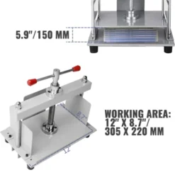 VEVOR Manual Paper Press Machine, 12x8.6 Inch For A4 Sized Papers Flatting Machine, 10cm Thickness Steel Frame Manual Paper Press Machine, Silver -Vevor GUEST d6e3803e ffa3 4c10 8022 017e2bd5c8df