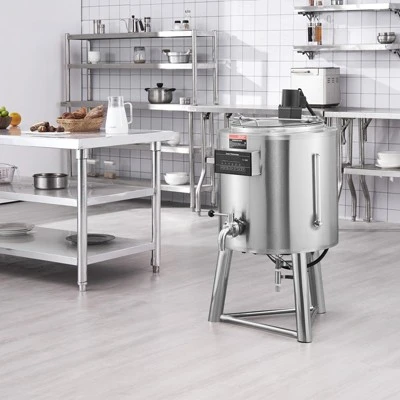 VEVOR Milk Pasteurizer 50L, Commercial Milk Pasteurization Machine, Food Grade 304 Stainless Steel, Professional Pasteurization, Silver 1 VEVOR Milk Pasteurizer 50L, Commercial Milk Pasteurization Machine, Food Grade 304 Stainless Steel, Professional Pasteurization, Silver