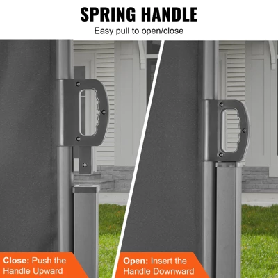 VEVOR Retractable Side Awning, 79''x 236'' Outdoor Privacy Screen,180g Polyester Water-proof Retractable Patio Screen 5 VEVOR Retractable Side Awning, 79''x 236'' Outdoor Privacy Screen,180g Polyester Water-proof Retractable Patio Screen - Image 5
