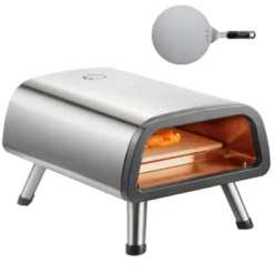 VEVOR 12" Electric Pizza Oven Countertop, Stainless Steel Pizza Maker Machine With Pizza Stone And Spatula, Heats Up To 850°F -Vevor GUEST d83cf1ce 7f0f 4794 b7ea 9f1c565e4969