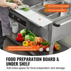 VEVOR 2-Pan Commercial Food Warmer, 2 X 20.6QT Electric Steam Table, 1000W Professional Buffet Catering Food Warmer With 4 Wheels (2 Lockable) -Vevor GUEST d86499eb 949d 4b03 aa2c 9616b7dfa55e