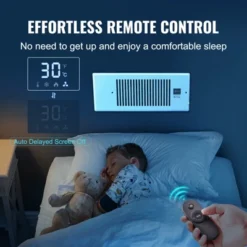 VEVOR Register Booster Fan, Quiet Vent Booster Fan Fits 4” X 12” Register Holes, With Remote Control And Thermostat Control, Adjustable Speed, White -Vevor GUEST d90f7385 5c8d 4aed 9af9 16efd19c1d5b