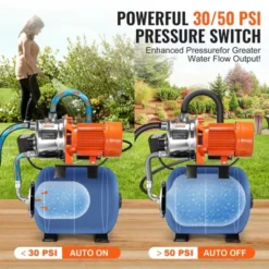 VEVOR 1.6 HP Shallow Well Pump With Pressure Tank, 1320 GPH, Automatic Irrigation Water Booster Pump With 30/50 PSI Pressure Switch, Black -Vevor GUEST dad38523 693c 4ddd a5fc 14bbc04f6326