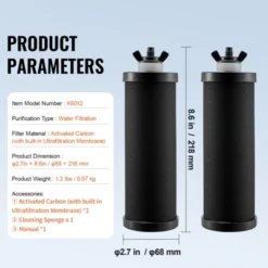 VEVOR Water Filters Replacement, Purification Elements, Activated Carbon Replacement Filters, Easy To Replace Water Filter, Pack Of 2, Black 14 VEVOR Water Filters Replacement, Purification Elements, Activated Carbon Replacement Filters, Easy To Replace Water Filter, Pack Of 2, Black -Vevor GUEST dafaf8e7 51af 4c63 9915 00bd94433fa5