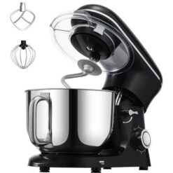 VEVOR Stand Mixer, 6 QT Dough Mixer, 660W 6 + P Speeds Tilt-head Food Mixer With Stainless Steel Bowl, Dough Hook, Wire Whip, Flat Beater, Black -Vevor GUEST db911631 c110 4f74 9533 39ae35edf37a