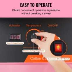 VEVOR Electric Cotton Candy Machine, 1000W Candy Floss Maker, Commercial Cotton Candy Machine With Stainless Steel Bowl, And Sugar Scoop -Vevor GUEST dca6eb25 eed0 44c5 b5b3 2edbcaf742bc