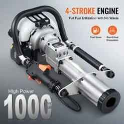 VEVOR 37.77cc Gas-Powered T Post Driver, 4-Stroke Engine Gasoline Fence Piling Pounder, With 3 Post Driving Head(45/55/88 Mm) , Silver 11 VEVOR 37.77cc Gas-Powered T Post Driver, 4-Stroke Engine Gasoline Fence Piling Pounder, With 3 Post Driving Head(45/55/88 Mm) , Silver -Vevor GUEST dd2804e9 6121 4c50 997a 28ec0be927fe