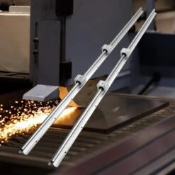 VEVOR Linear Guide Rail Set, SBR16 1500mm, 2 PCS 59 In/1500 Mm SBR16 Guide Rails And 4 PCS SBR16UU Slide Blocks, Linear Rails And Bearings Kit