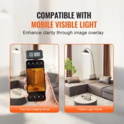 VEVOR Thermal Imaging Camera For Android, 256 X 192 IR Resolution Infrared Thermal Imager With Visual Camera, 25Hz Refresh Rate Thermal Camera, Grey -Vevor GUEST de643535 c850 4771 8e56 fb744b017653