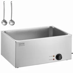 VEVOR Commercial Food Warmer 19QT Bain Marie 1200W Electric Buffet Warmer Steam Table Food Warmer Countertop Stainless Steel Food Warmer -Vevor GUEST df0516d9 f48a 4c17 bd34 da9b10064b84