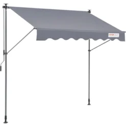 VEVOR Manual Retractable Awning, 78" Outdoor Retractable Patio Awning Sunshade Shelter, Patio Door Window Awning Canopy With 39" Sun Shade Curtain -Vevor GUEST e01a31a1 224e 45ca 943b 647b1f39aaeb