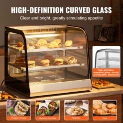 VEVOR 2-Tier Commercial Food Warmer Display, 850W Food Display Warmer W/ Tempered Glass And Steam Heating, Temperature Control, 111L Large Capacity -Vevor GUEST e04d87d7 4ddb 4fa0 bc62 b841943de763