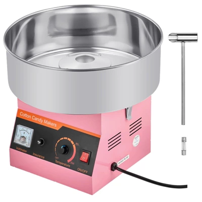 VEVOR Cotton Candy Machine Commercial, 1000W Electric Candy Floss Maker, Easy Use With 15 Inch Stainless Steel Bowl And Sugar Scoop, Pink 8 VEVOR Cotton Candy Machine Commercial, 1000W Electric Candy Floss Maker, Easy Use With 15 Inch Stainless Steel Bowl And Sugar Scoop, Pink - Image 8