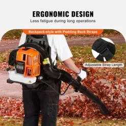 VEVOR Backpack Leaf Blower, 52CC 2-Cycle Leaf Blower With 1.37L Fuel Tank, 480CFM Air Volume 175MPH Speed, Ideal For Lawn Care -Vevor GUEST e0dc6620 85c9 4149 bbac e2fc1ef372bb