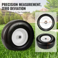 VEVOR Lawn Mower Tires With Rim, 13x5-6" Tubeless Tractor Tires, 2-Pack Tire And Wheel Assembly, Flat-free PU Tires, 3.25"-5.9" Centered Hub, Black -Vevor GUEST e143c3c6 e554 4085 bca0 41117dfb00c1