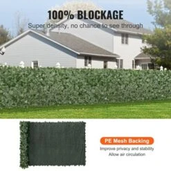 VEVOR Ivy Privacy Fence, 59 X 158in Artificial Green Wall Screen, Greenery Ivy Fence W/ Mesh Cloth Backing And Strengthened Joint -Vevor GUEST e3d52da9 9309 45be a1f1 456424f54233