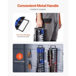 VEVOR Socket Organizer Tray, 2PCS Metric & SAE Socket Organizer Set Hold Up To 160 Sockets, 1/4", 3/8" And 1/2" Heavy-Duty Socket Rail Red+Blue -Vevor GUEST e57efb46 9181 4352 b8d3 755429719cdf