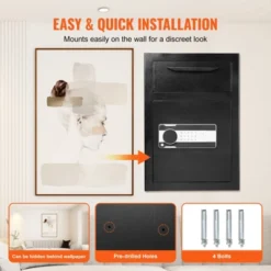 VEVOR 2.5 Cub Depository Safe, Deposit Safe With Drop Slot, Electronic Code Lock And 2 Emergency Keys, 20.27'' X 13.97'' X 13.97'' Business Drop -Vevor GUEST e6ff27cb d5ad 4934 a225 58088f1a0c80