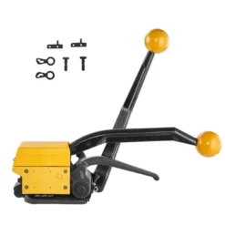 VEVOR Steel Strapping Tool For 1/2"-3/4" Width, 3-in-1 (Tensioner, Crimper, Cutter) Manual Belt Packaging Banding Machine, Yellow -Vevor GUEST e785f46e b85a 400a bc3f 76975d0a548e