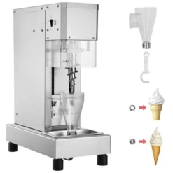 VEVOR Ice Cream Blender, 750W High-Speed Ice Cream Maker Mixer Stir Machine 1740RPM, 304 Stainless Steel Ice Cream Shaker, Silver -Vevor GUEST e7a68967 798d 442f b75f c37156c36b29