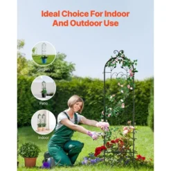 VEVOR Garden Trellis For Climbing Plants, 60 X 15 In, 2 Packs Rustproof Metal Garden Flower Trellis, Outdoor Climbing Rose Trellis Cucumbers Support 13 VEVOR Garden Trellis For Climbing Plants, 60 X 15 In, 2 Packs Rustproof Metal Garden Flower Trellis, Outdoor Climbing Rose Trellis Cucumbers Support -Vevor GUEST e890d3f8 721b 403e a547 3cb5f7641ffc