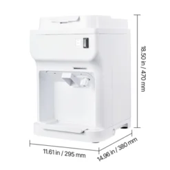 VEVOR Commercial Ice Shaver Crusher, 220lbs Per Hour Electric Snow Cone Maker With 4L Ice Cube Box, 350W 1500RPM Tabletop Shaved Ice Machine, White -Vevor GUEST e964c94f ce44 44d7 b2a5 f4b65d717db3