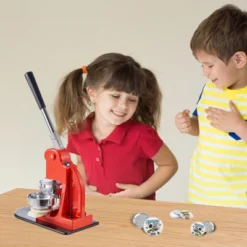 VEVOR Button Maker Machine, 75 Mm (3 Inch) Badge Punch Press Kit, Children DIY Gifts Pin Maker, Button Making Supplies, Orange -Vevor GUEST ea2d2247 82a3 483c 9ffc 18b5b9405b30