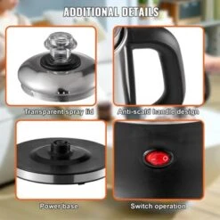 VEVOR 12-Cup Electric Percolator Coffee Pot, 304 Stainless Steel Coffee Percolator With Keep Warm Function & Heat-Resistant Handle -Vevor GUEST ea806545 42ab 464e 9821 04ff339e8e29