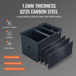 VEVOR Commercial Grease Trap, 40 LBS Grease Interceptor, Side Inlet Interceptor, Carbon Steel Grease Trap, 15.2 GPM Waste Water Oil-water Separator -Vevor GUEST ea806cd2 5da8 4958 be7e 733f1e472370